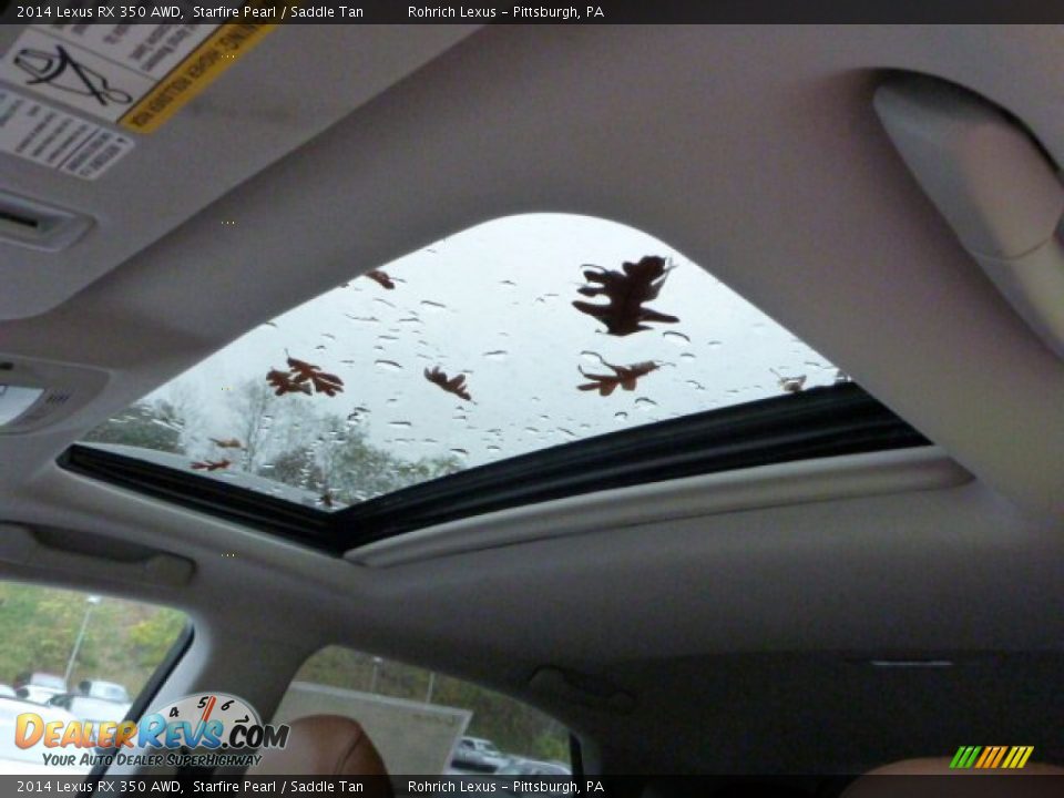 2014 Lexus RX 350 AWD Starfire Pearl / Saddle Tan Photo #15