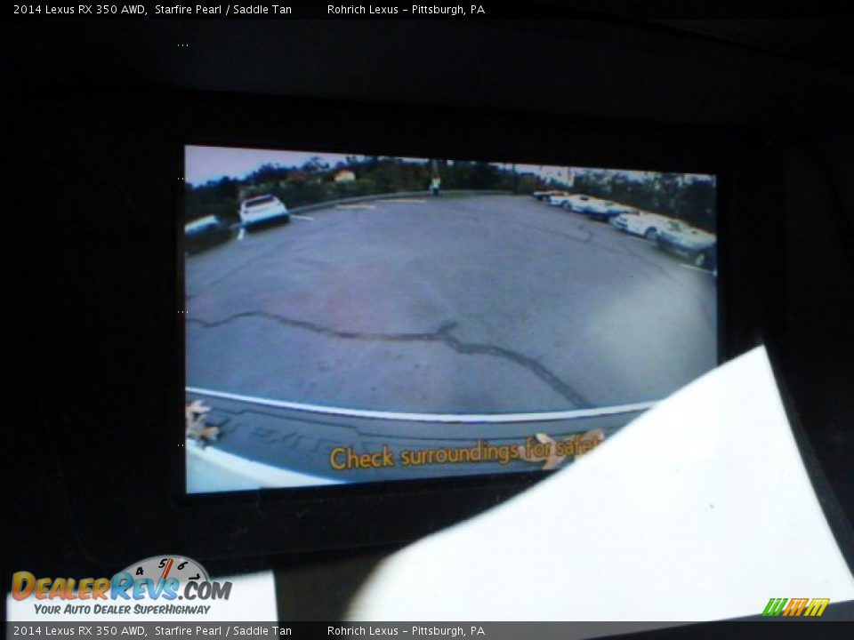 2014 Lexus RX 350 AWD Starfire Pearl / Saddle Tan Photo #18