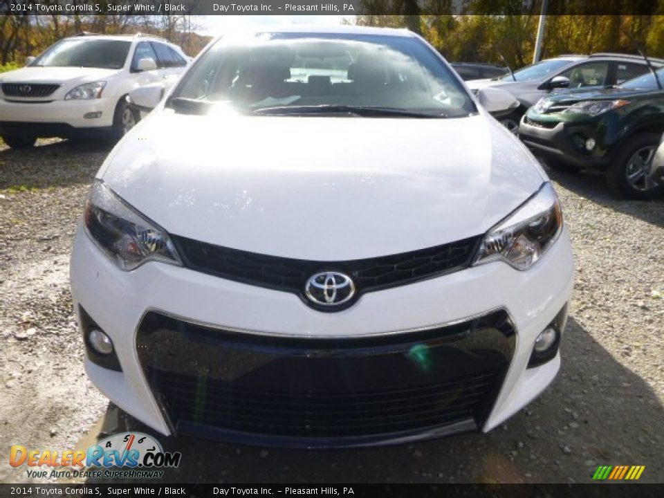 2014 Toyota Corolla S Super White / Black Photo #8