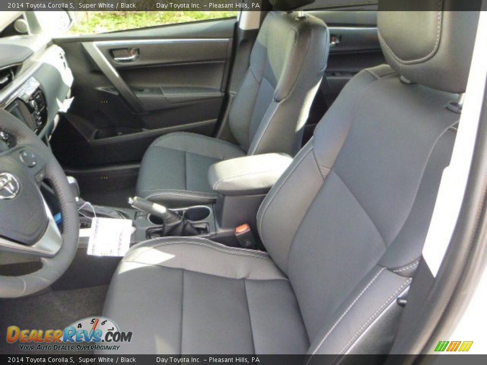 2014 Toyota Corolla S Super White / Black Photo #10