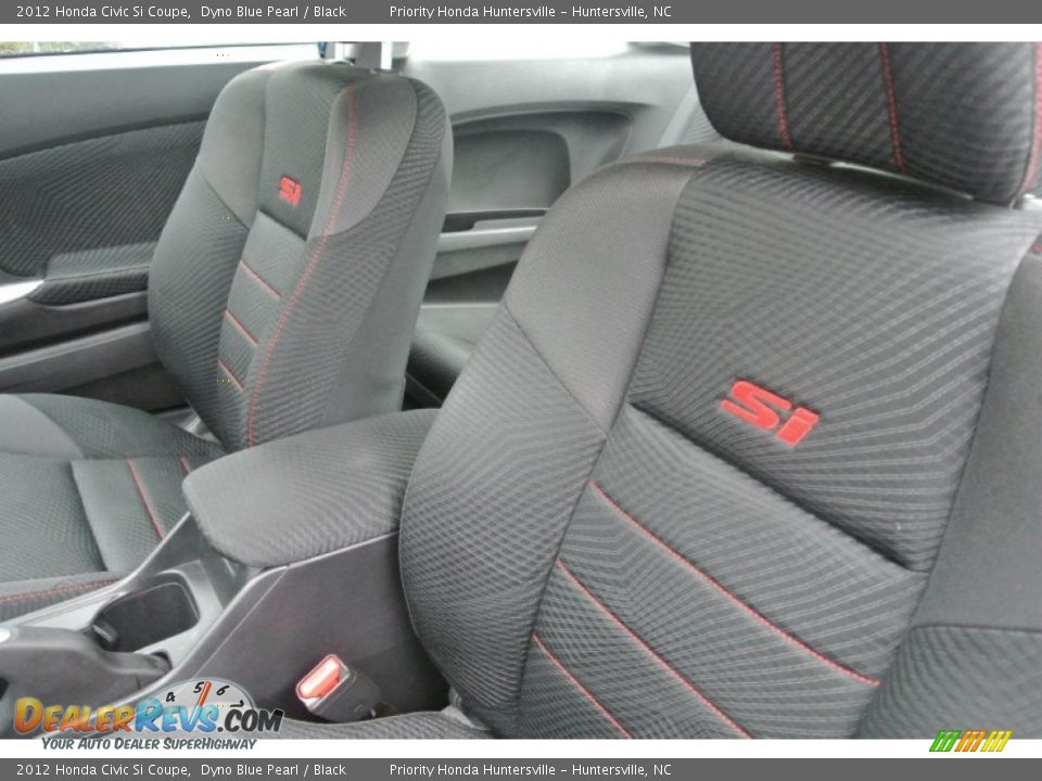 2012 Honda Civic Si Coupe Dyno Blue Pearl / Black Photo #9
