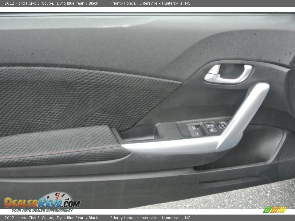 2012 Honda Civic Si Coupe Dyno Blue Pearl / Black Photo #10