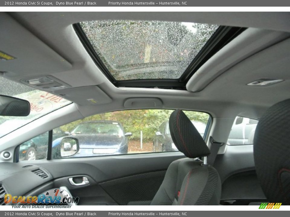 2012 Honda Civic Si Coupe Dyno Blue Pearl / Black Photo #12