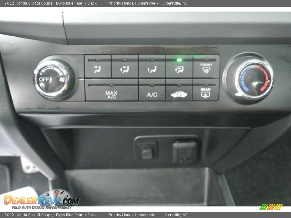 2012 Honda Civic Si Coupe Dyno Blue Pearl / Black Photo #14