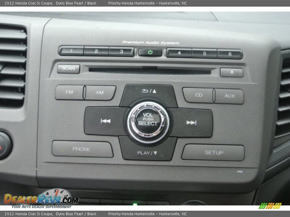 2012 Honda Civic Si Coupe Dyno Blue Pearl / Black Photo #15