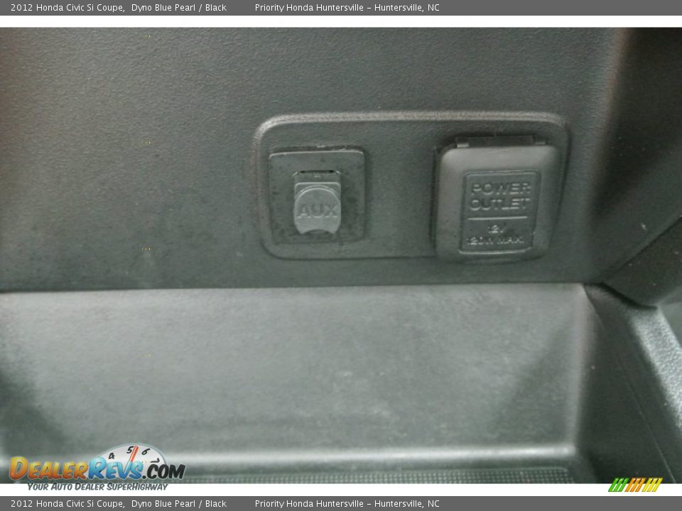 2012 Honda Civic Si Coupe Dyno Blue Pearl / Black Photo #18