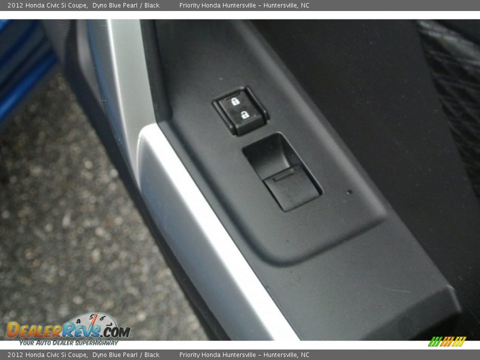 2012 Honda Civic Si Coupe Dyno Blue Pearl / Black Photo #23