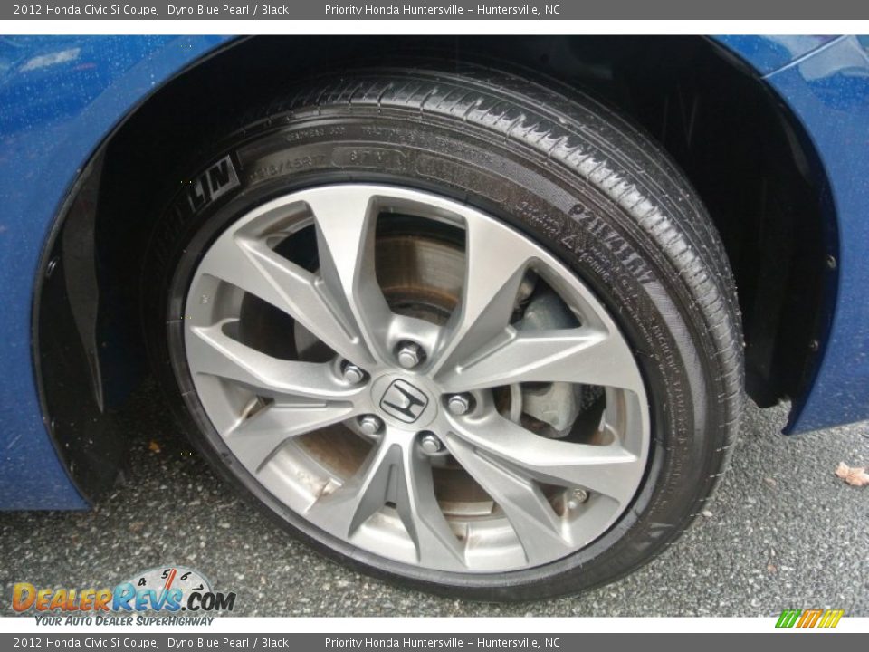 2012 Honda Civic Si Coupe Dyno Blue Pearl / Black Photo #25