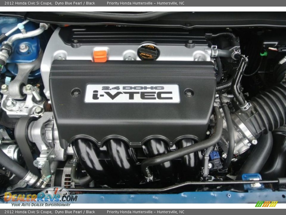 2012 Honda Civic Si Coupe Dyno Blue Pearl / Black Photo #26