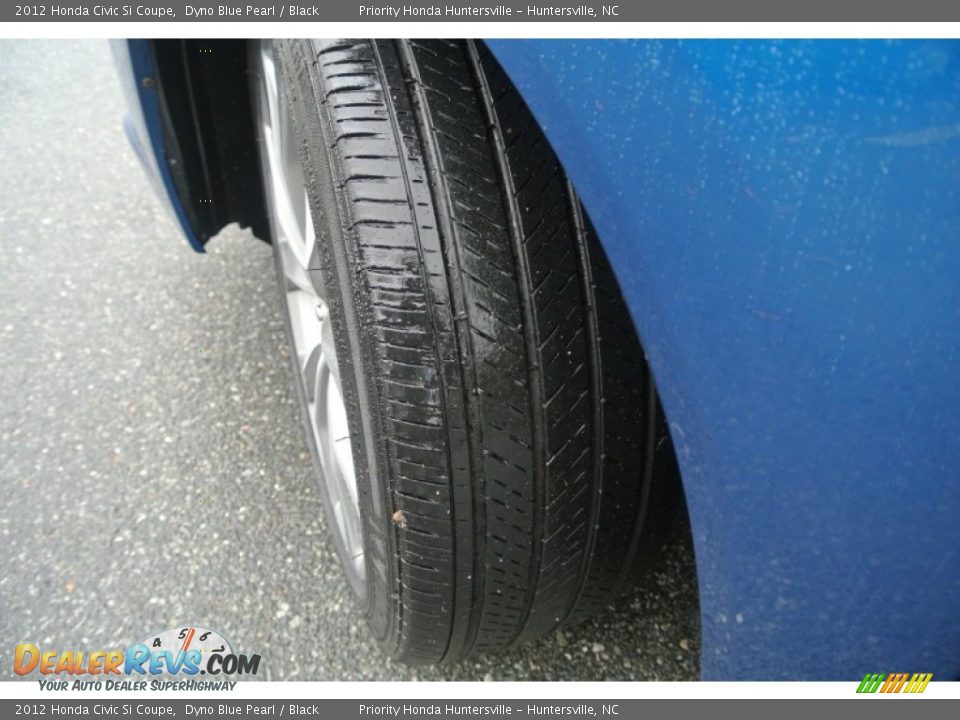 2012 Honda Civic Si Coupe Dyno Blue Pearl / Black Photo #27
