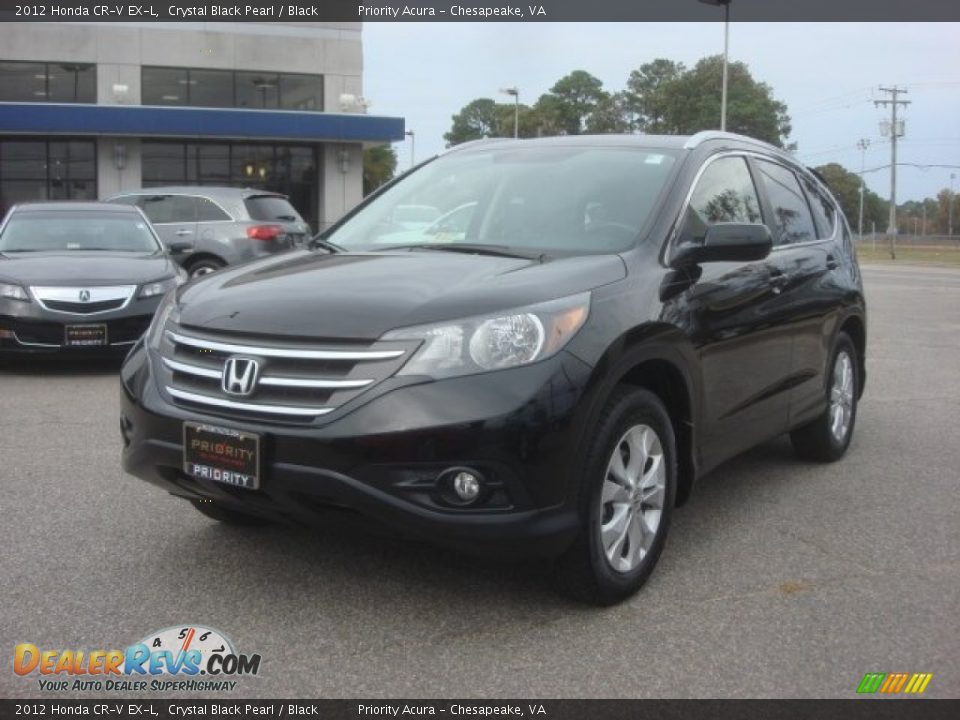 2012 Honda CR-V EX-L Crystal Black Pearl / Black Photo #1