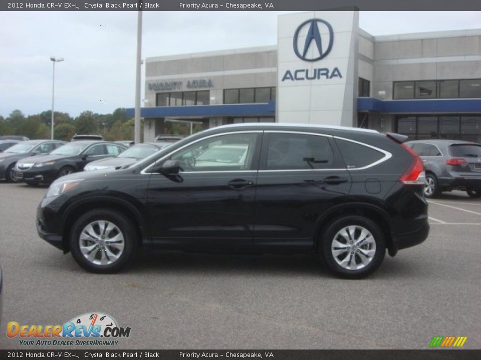 2012 Honda CR-V EX-L Crystal Black Pearl / Black Photo #3