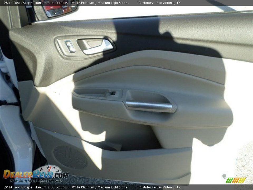 2014 Ford Escape Titanium 2.0L EcoBoost White Platinum / Medium Light Stone Photo #10