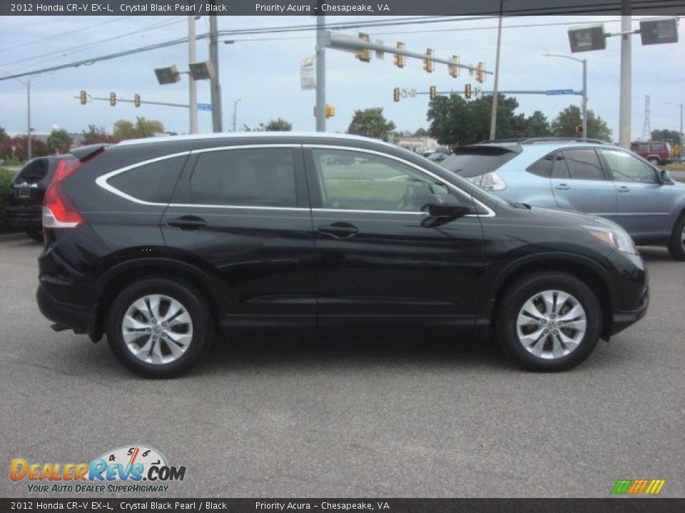 2012 Honda CR-V EX-L Crystal Black Pearl / Black Photo #7