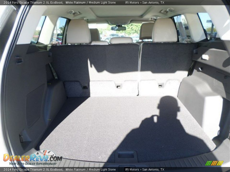 2014 Ford Escape Titanium 2.0L EcoBoost White Platinum / Medium Light Stone Photo #13