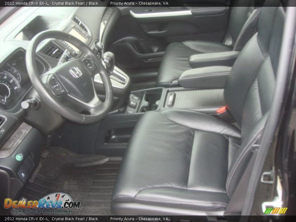 2012 Honda CR-V EX-L Crystal Black Pearl / Black Photo #11