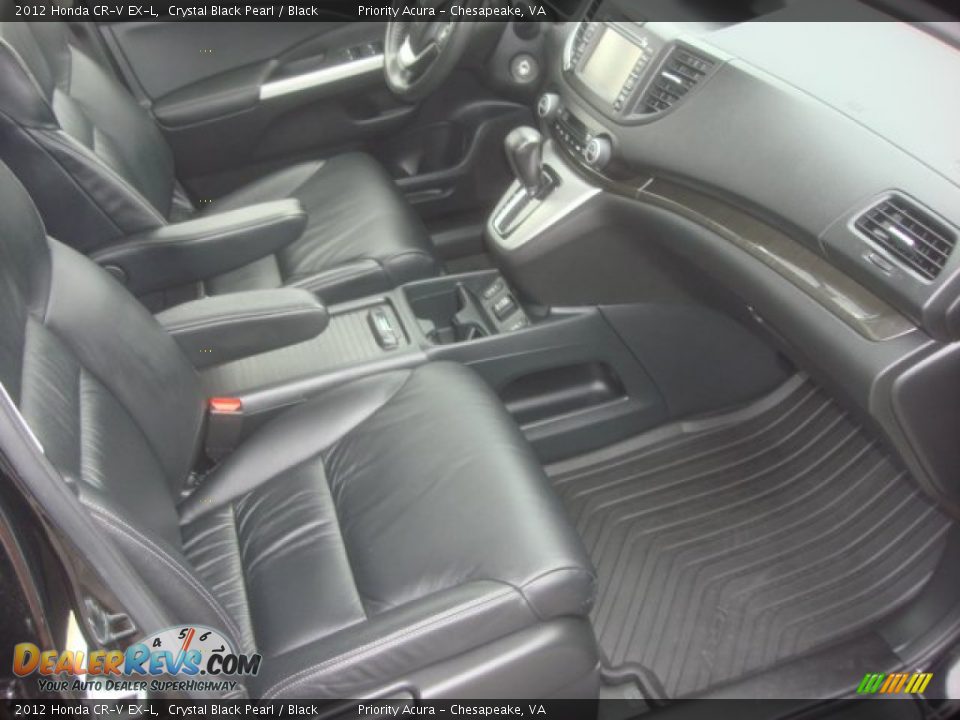 2012 Honda CR-V EX-L Crystal Black Pearl / Black Photo #13