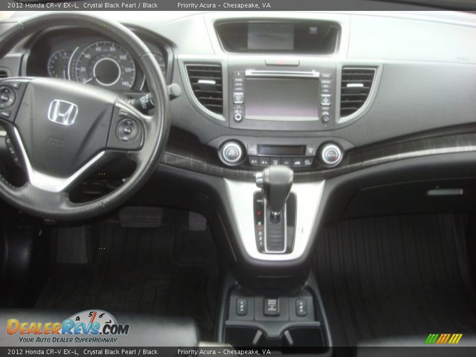 2012 Honda CR-V EX-L Crystal Black Pearl / Black Photo #14