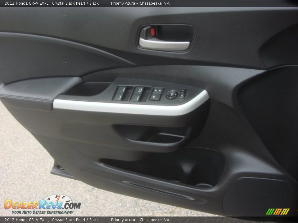 2012 Honda CR-V EX-L Crystal Black Pearl / Black Photo #16
