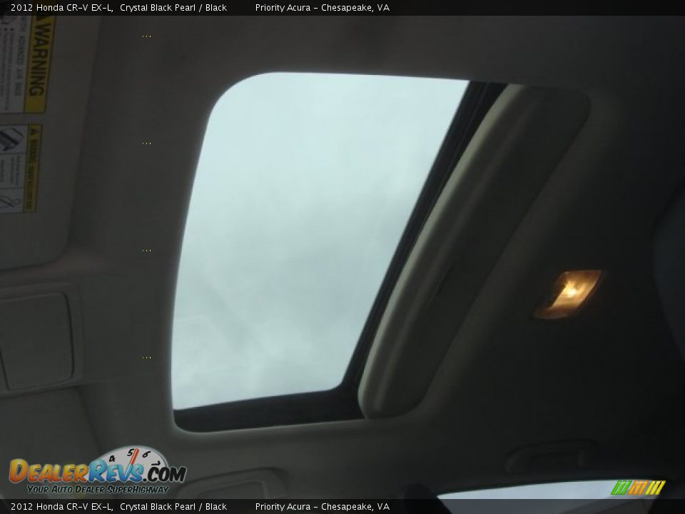 2012 Honda CR-V EX-L Crystal Black Pearl / Black Photo #17