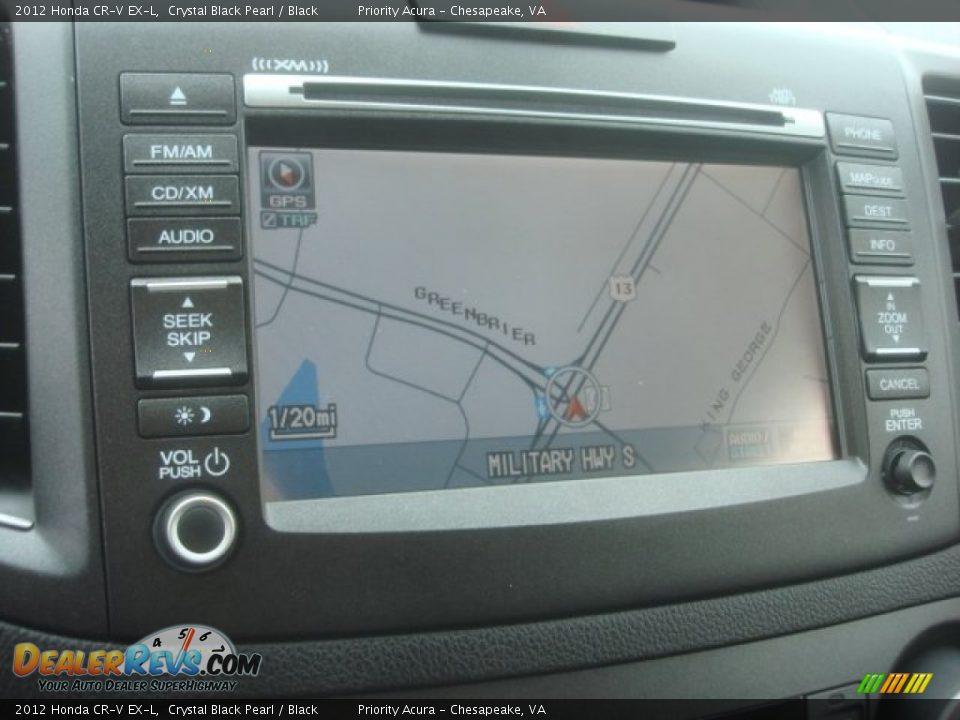 2012 Honda CR-V EX-L Crystal Black Pearl / Black Photo #19