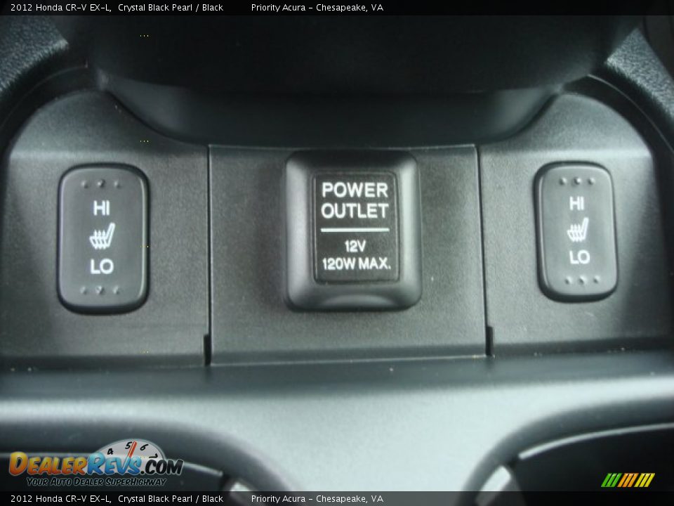 2012 Honda CR-V EX-L Crystal Black Pearl / Black Photo #21