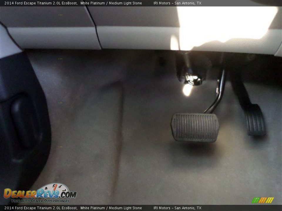 2014 Ford Escape Titanium 2.0L EcoBoost White Platinum / Medium Light Stone Photo #25