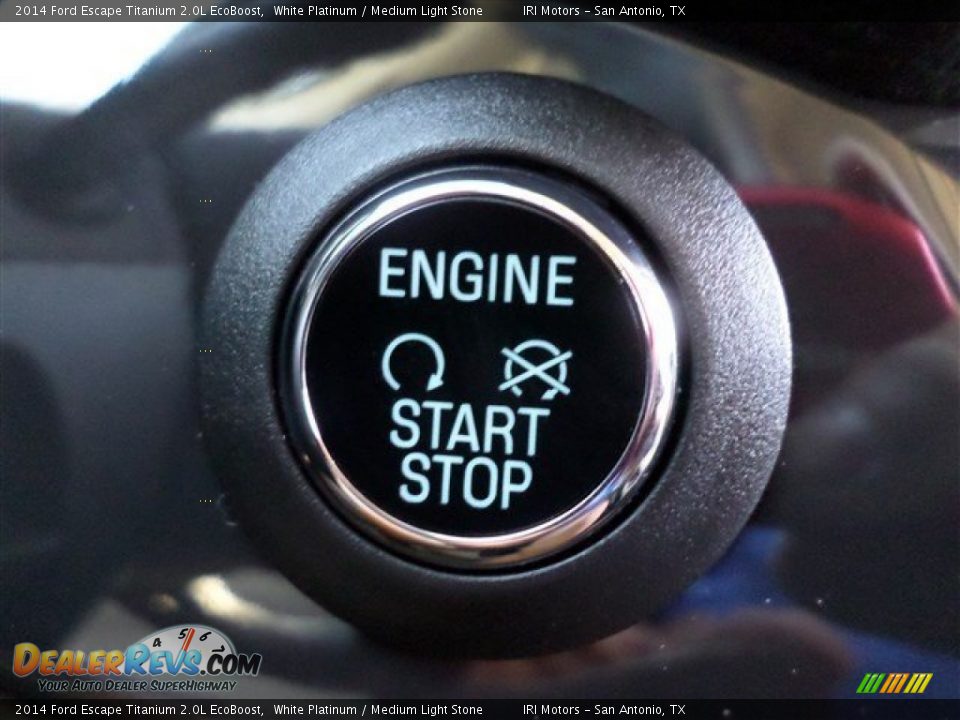 2014 Ford Escape Titanium 2.0L EcoBoost White Platinum / Medium Light Stone Photo #27