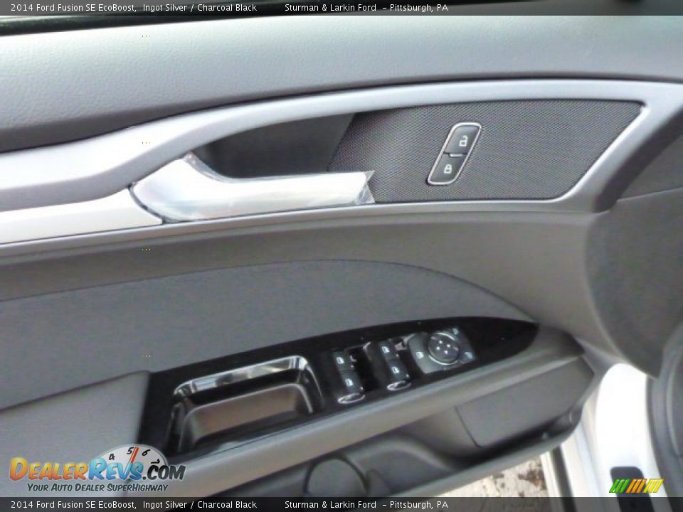 2014 Ford Fusion SE EcoBoost Ingot Silver / Charcoal Black Photo #11