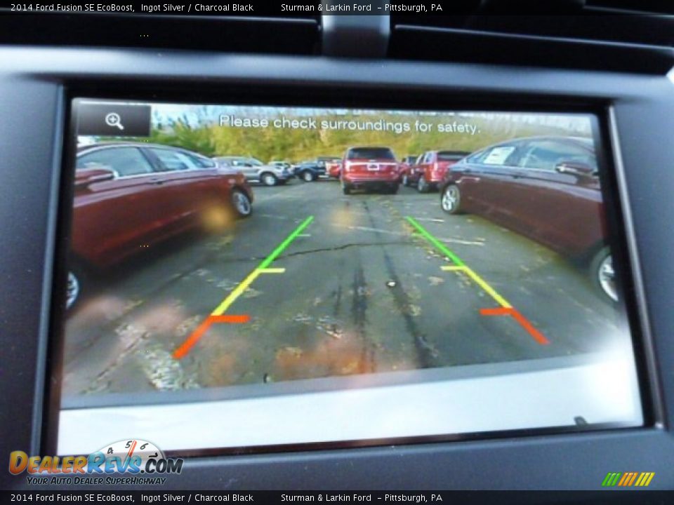2014 Ford Fusion SE EcoBoost Ingot Silver / Charcoal Black Photo #13