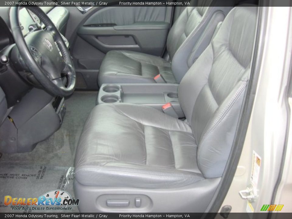 2007 Honda Odyssey Touring Silver Pearl Metallic / Gray Photo #9