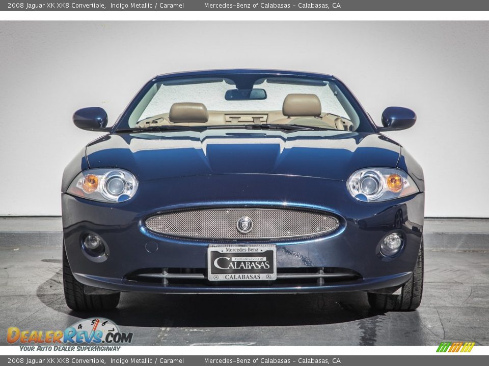 2008 Jaguar XK XK8 Convertible Indigo Metallic / Caramel Photo #2