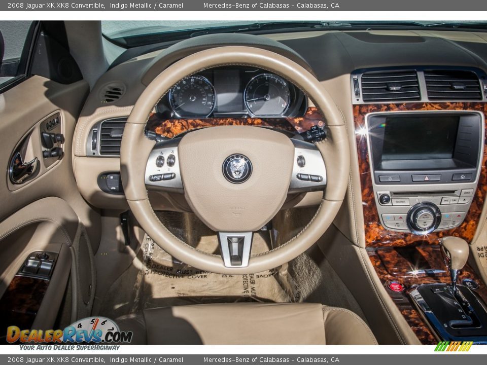 2008 Jaguar XK XK8 Convertible Steering Wheel Photo #4