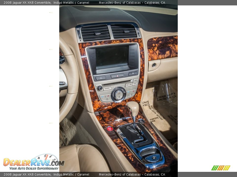 2008 Jaguar XK XK8 Convertible Indigo Metallic / Caramel Photo #5