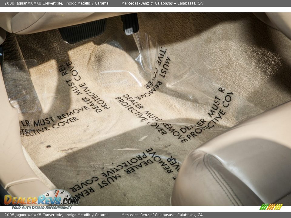 2008 Jaguar XK XK8 Convertible Indigo Metallic / Caramel Photo #6