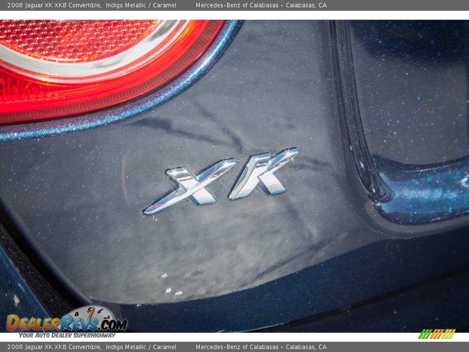 2008 Jaguar XK XK8 Convertible Indigo Metallic / Caramel Photo #7