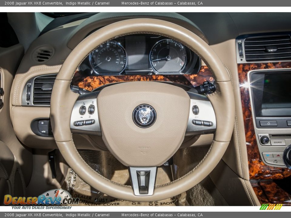 2008 Jaguar XK XK8 Convertible Steering Wheel Photo #15