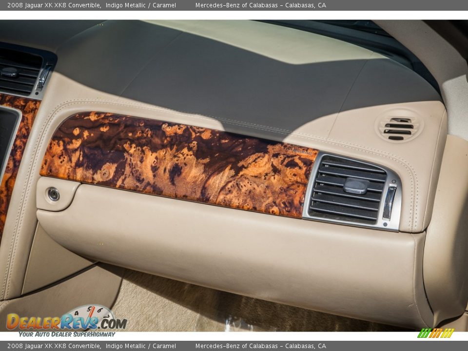 2008 Jaguar XK XK8 Convertible Indigo Metallic / Caramel Photo #22