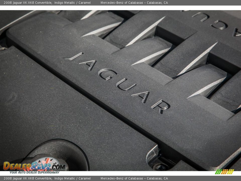 2008 Jaguar XK XK8 Convertible Indigo Metallic / Caramel Photo #26