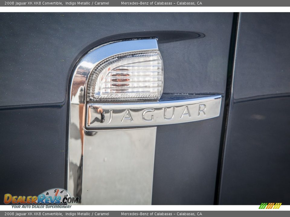 2008 Jaguar XK XK8 Convertible Indigo Metallic / Caramel Photo #28