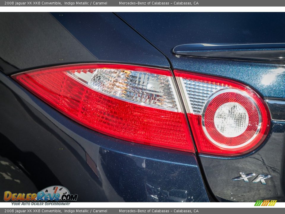 2008 Jaguar XK XK8 Convertible Indigo Metallic / Caramel Photo #29