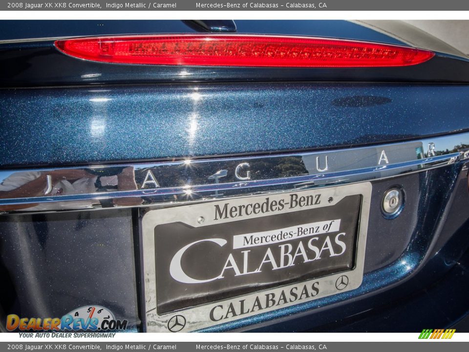 2008 Jaguar XK XK8 Convertible Indigo Metallic / Caramel Photo #30