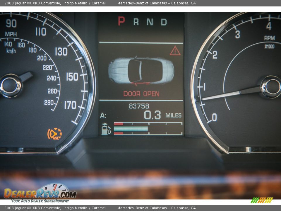 2008 Jaguar XK XK8 Convertible Indigo Metallic / Caramel Photo #31