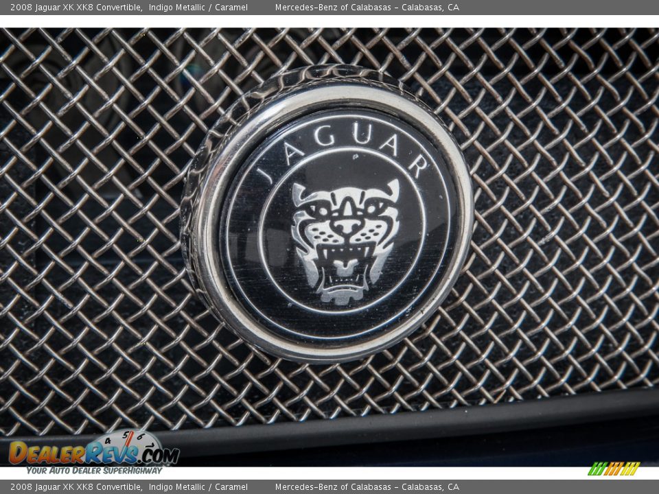 2008 Jaguar XK XK8 Convertible Indigo Metallic / Caramel Photo #32