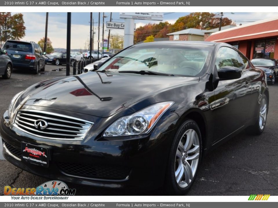 2010 Infiniti G 37 x AWD Coupe Obsidian Black / Graphite Photo #1