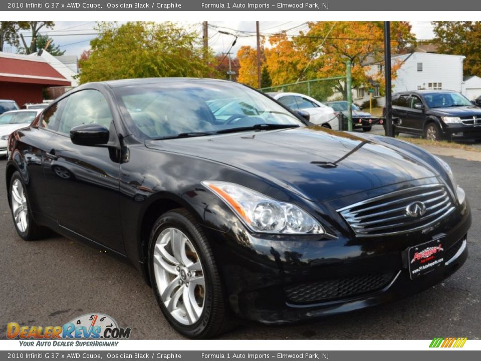 2010 Infiniti G 37 x AWD Coupe Obsidian Black / Graphite Photo #3