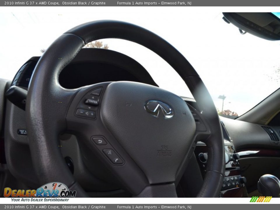 2010 Infiniti G 37 x AWD Coupe Obsidian Black / Graphite Photo #9
