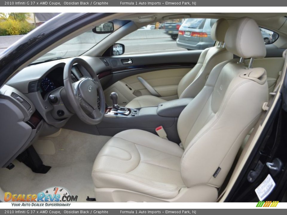 2010 Infiniti G 37 x AWD Coupe Obsidian Black / Graphite Photo #15