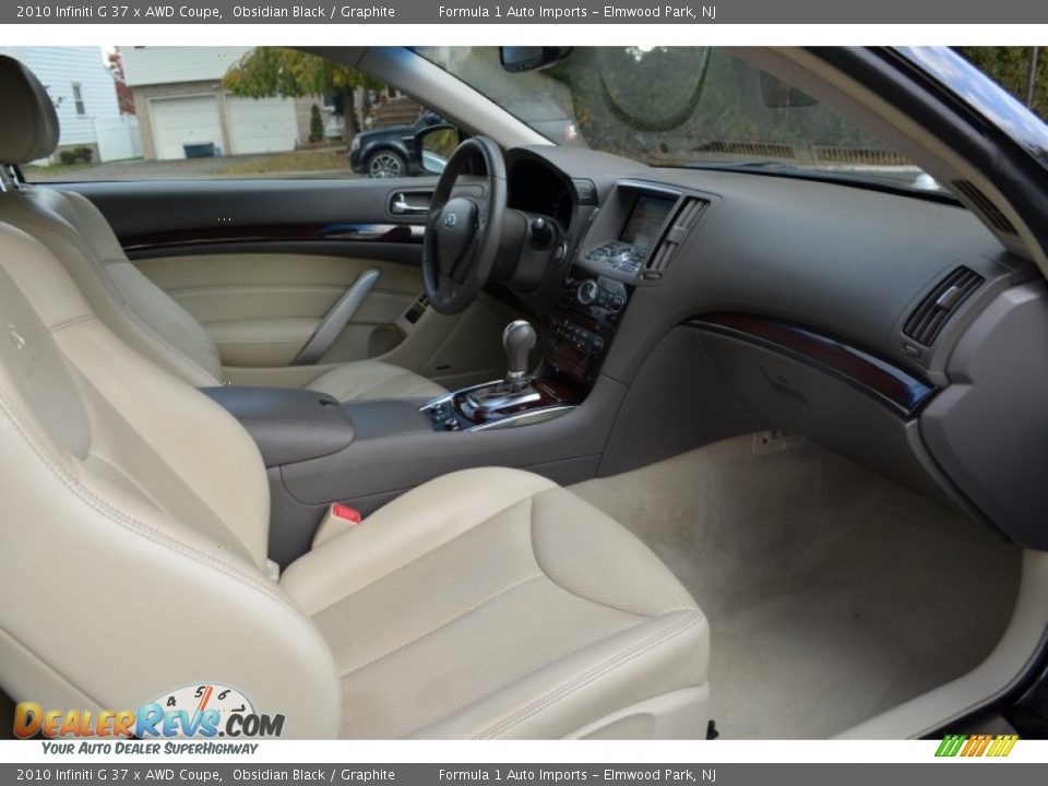 2010 Infiniti G 37 x AWD Coupe Obsidian Black / Graphite Photo #16