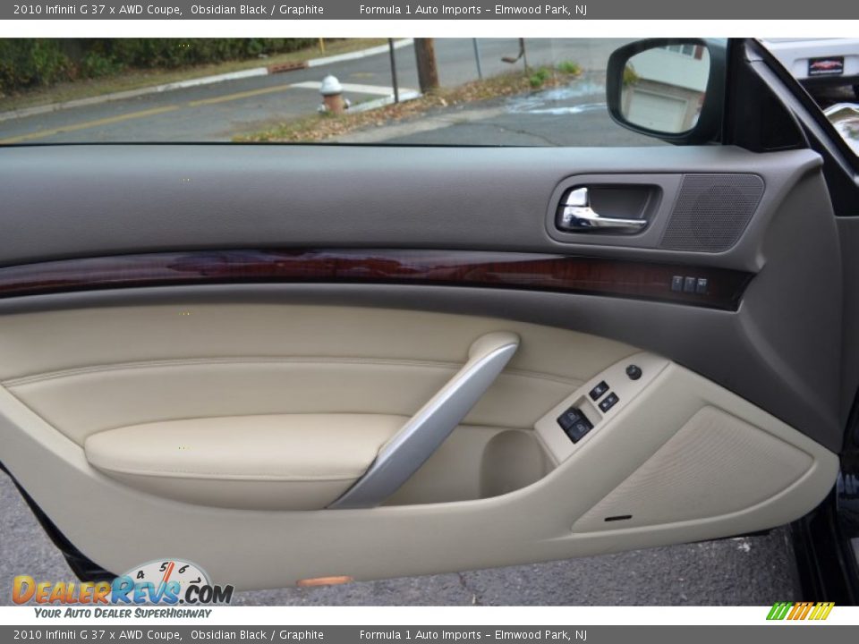 2010 Infiniti G 37 x AWD Coupe Obsidian Black / Graphite Photo #19